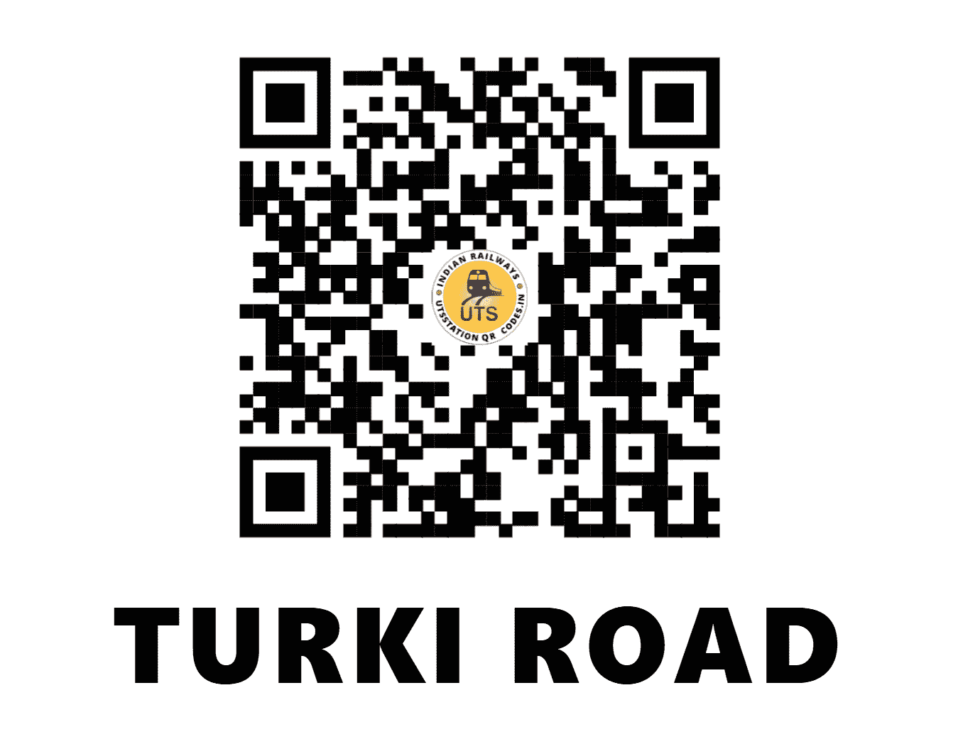 UTS QR Code for TURKI ROAD - TZR - WC (MADHYA PRADESH)